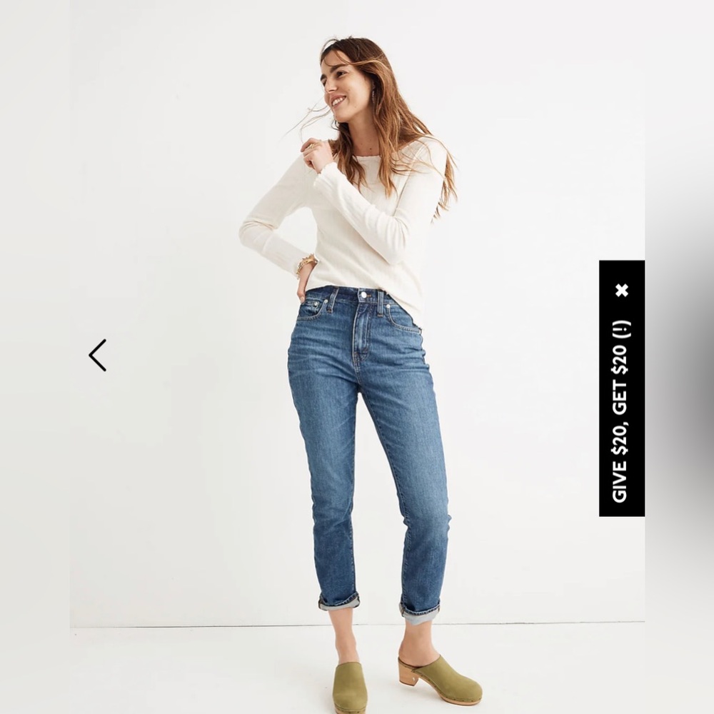 Madewell High Rise Slim Boy Jean